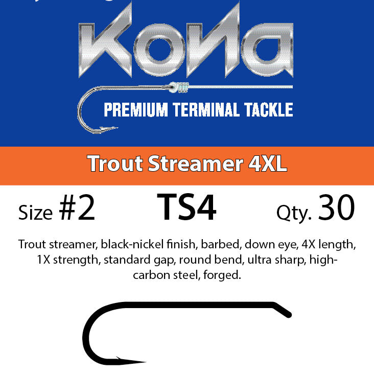 TS4 Trout Streamer 4Xl Hook