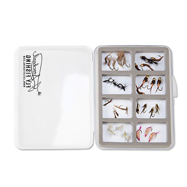 Slim Fly Box w/ Compartments - J. Stockard Fly Fishing