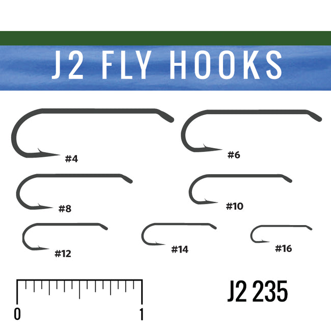 J2 235 Heavy 3X Long Nymph Hook - J. Stockard Fly Fishing
