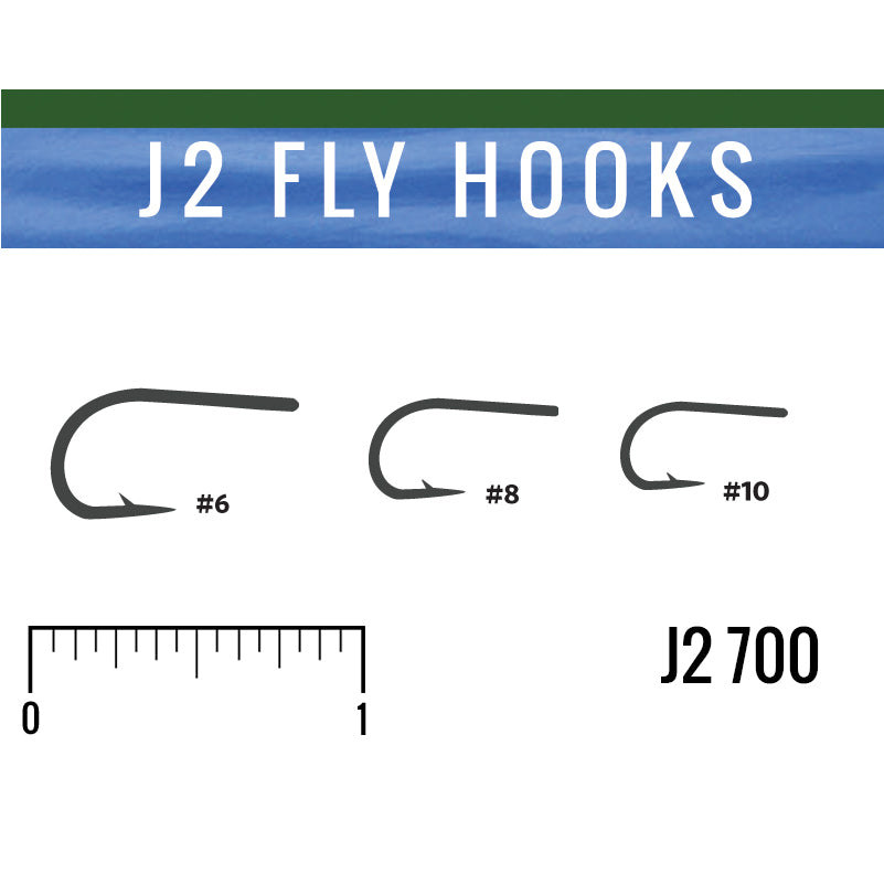 J2 700 Heavy Egg Fly Tying Hooks by J Stockard 8 / 50