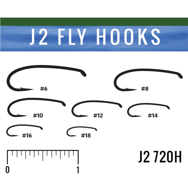 J2 720H Heavy Curved Nymph Hook - J. Stockard Fly Fishing