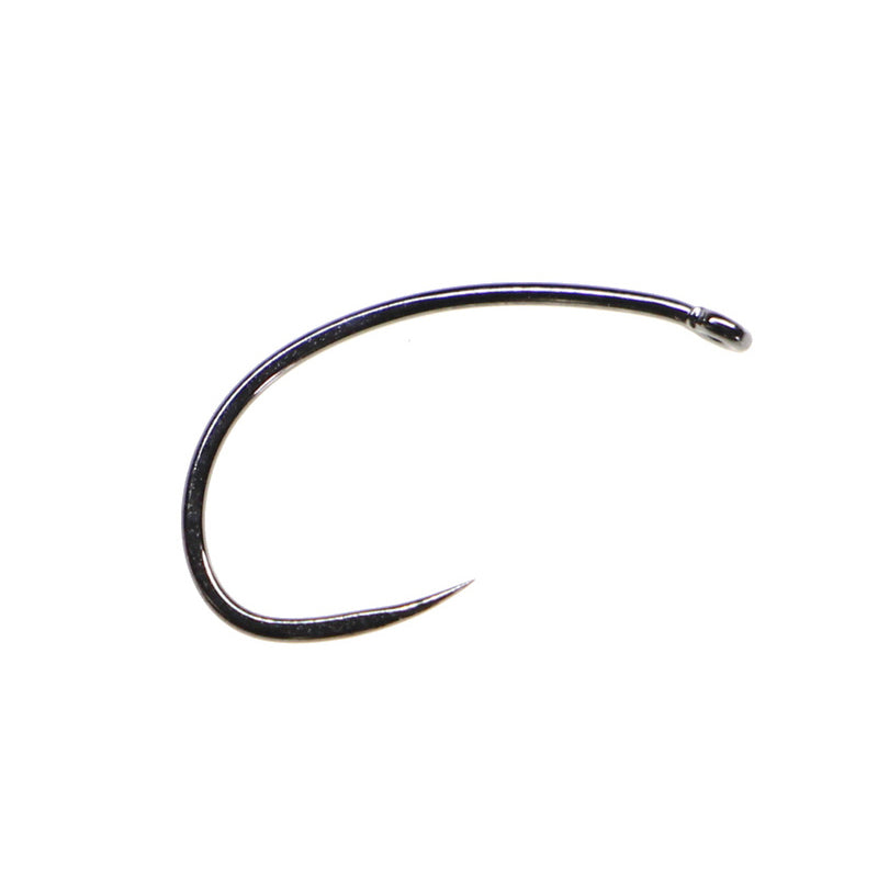 barbless fishing hooks Fulling Mill FM5065 Czech Nymph Barbless Black Nickel Hook 12