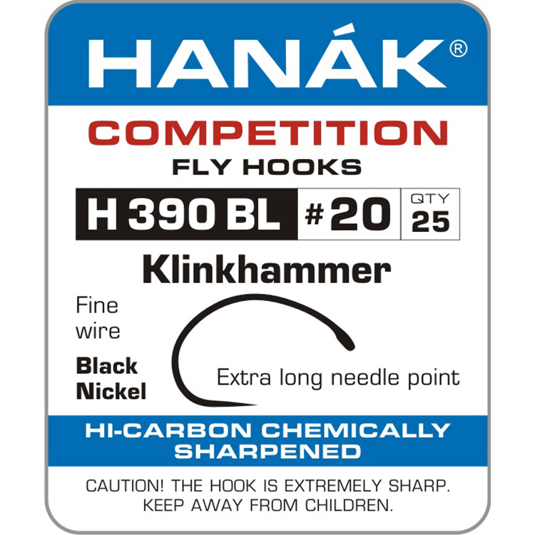 competition fly fishing hooks H 390 BL Klinkhammer Fly Hook