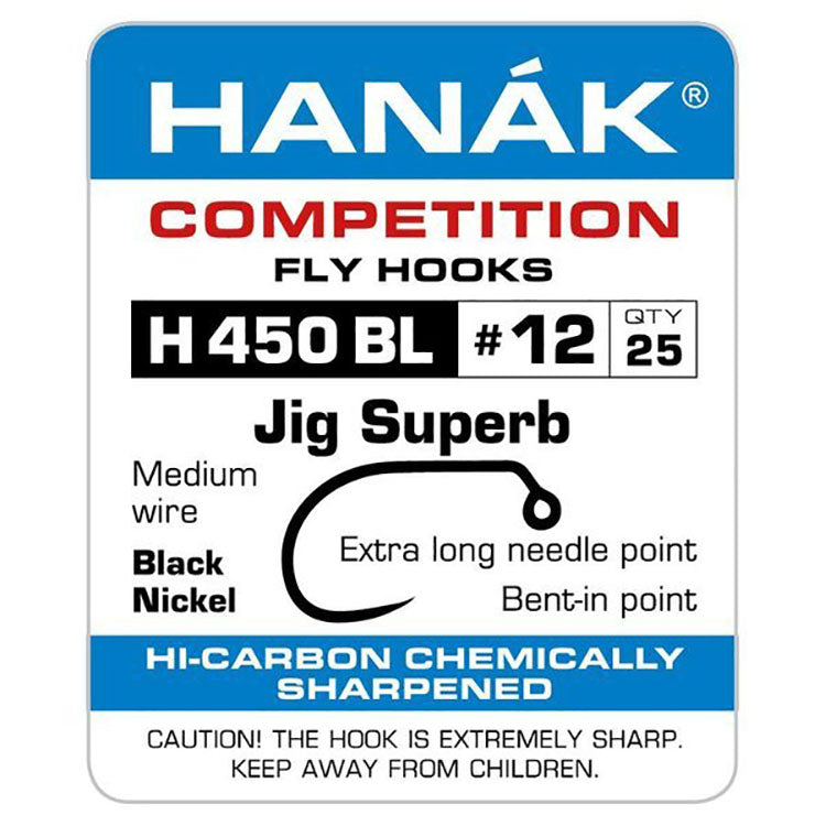 Hanak 450 BL Jig Fly Hook | Hooks | Hanak at J Stockard