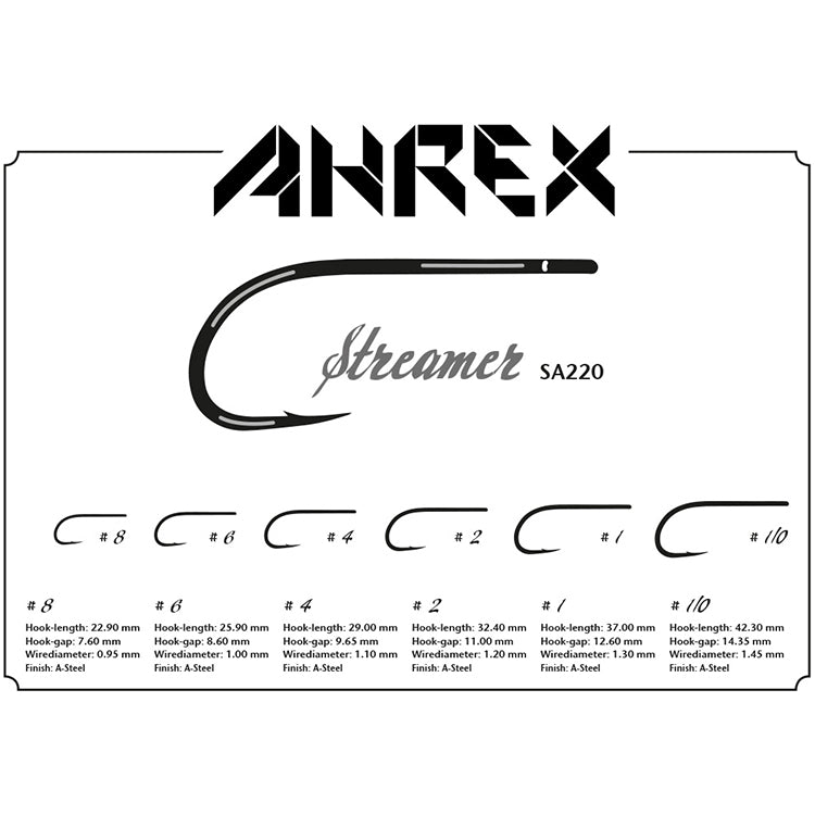Ahrex SA220 Saltwater Streamer Hook 1/0