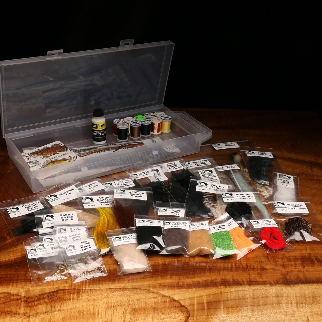 Fly Tying Material Kit, Kits, Hareline