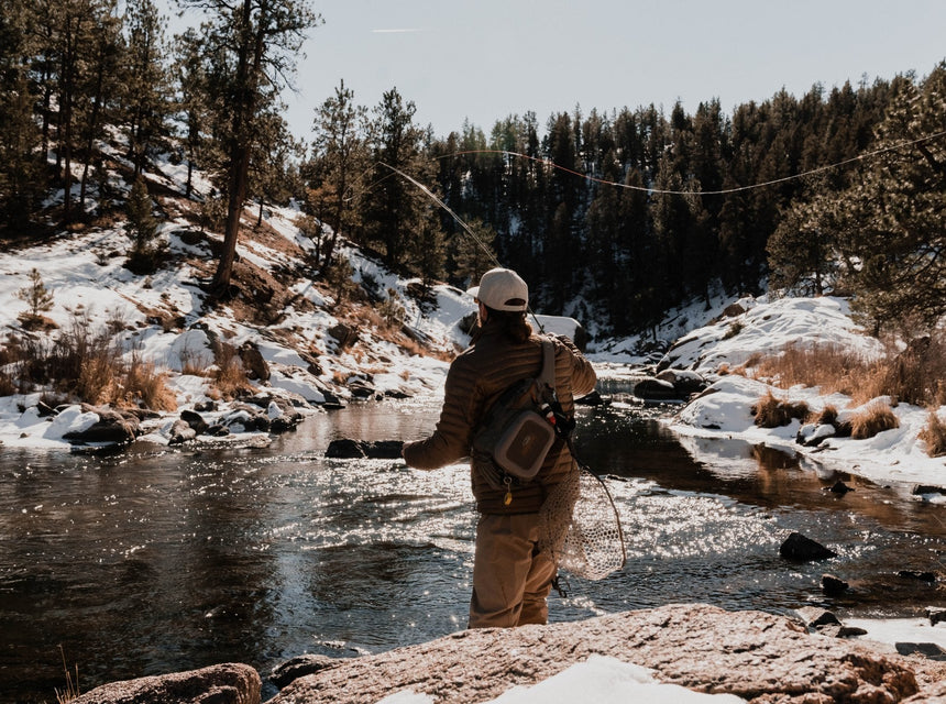Winter fly tying for fly fishing for trout in winter