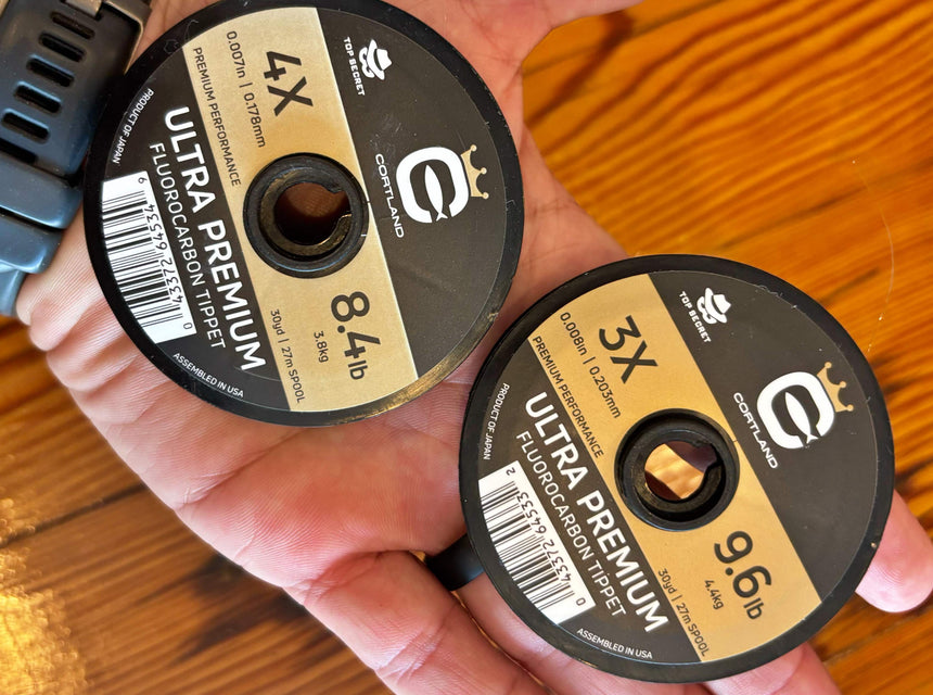 Cortland fly line, leader and tippet
