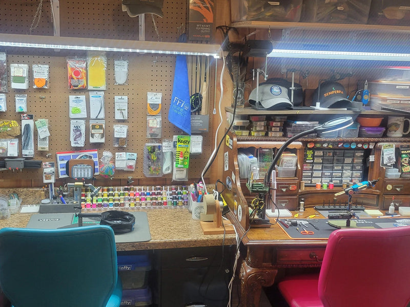 fly tying bench