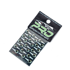 Pro 3D Tabbed Eyes Silver/Yellow