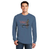 Signature Long Sleeve Tee in Indigo