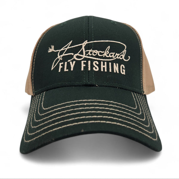 Signature Low Profile Trucker Hat - Green/Khaki – J. Stockard