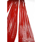 red and silver flake