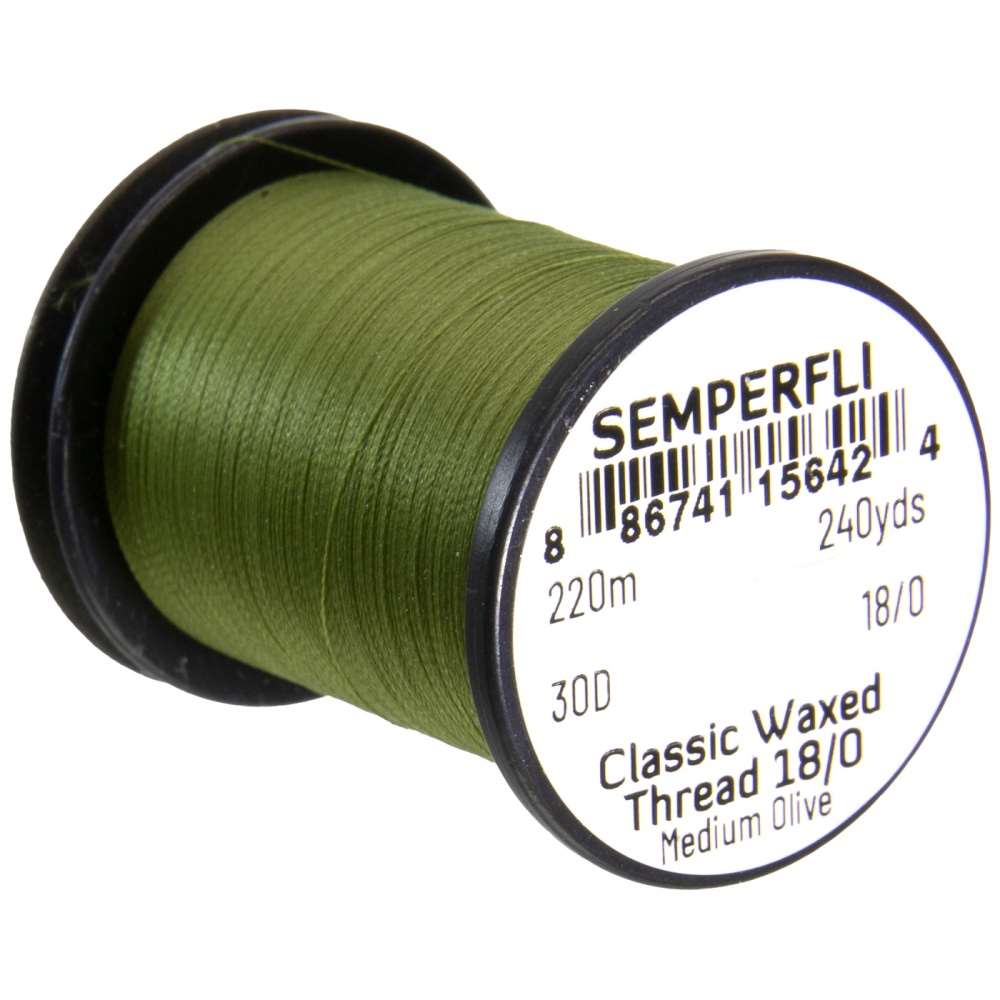 Classic Waxed Thread 18/0 - 240 yd | Semperfli | J Stockard