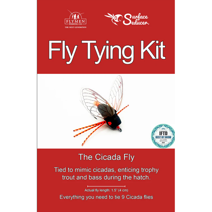 Cicada Fly Tying Kit - Complete Materials for 9 Flies