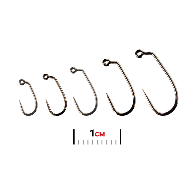 FM5140 Jig Force Straight Point Barbless Black Nickel Hook