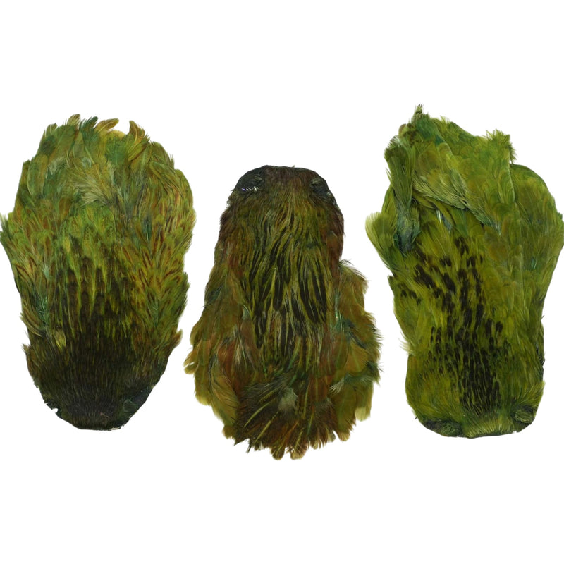 India Hen Neck Feather Patches