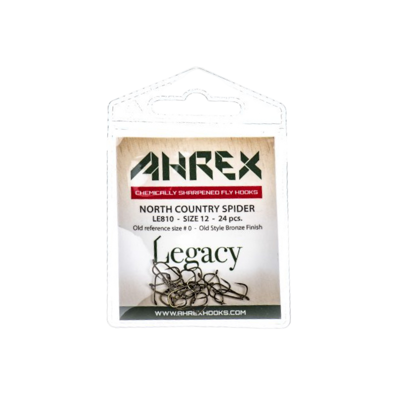 MAX FF　sheer hook tops Ahrex | LE810 North Country Spider Hook – Up-Eye Fly Hook