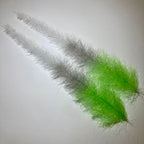 Chartreuse, grey, white