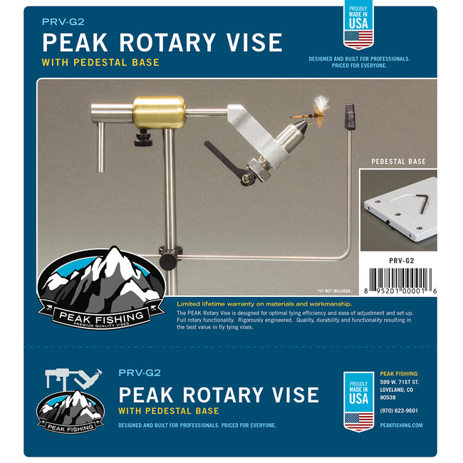 PEAK Rotary Vise with D-Arm & Material Clip