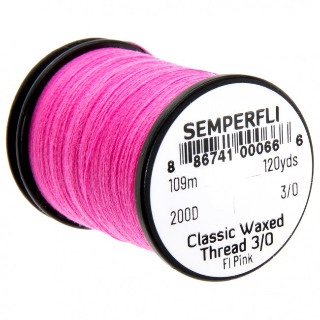 Semperfli Classic Waxed Thread - 3/0 Black
