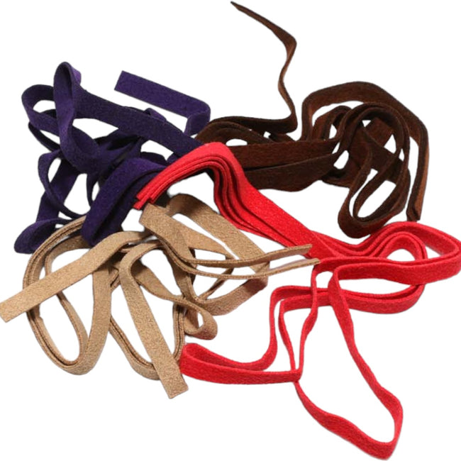 Hareline Leech Leather Strips - Red