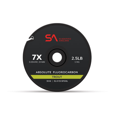 Absolute Trout Fluorocarbon Tippet - Clear - 30 Meters