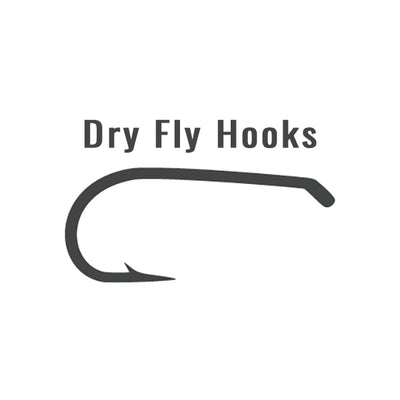 XFISHMAN Fly Hooks for Fly Tying Dry Wet Nymph Flies Curved