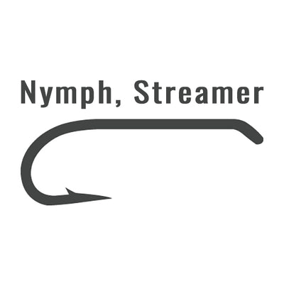 nymph and streamer fly hooks