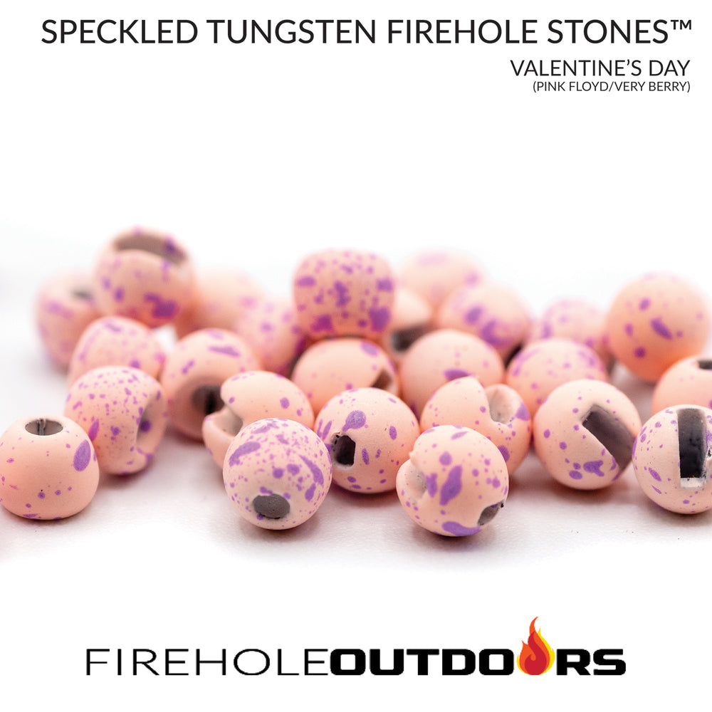 Round Speckled Tungsten Beads