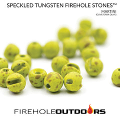 Round Speckled Tungsten Beads