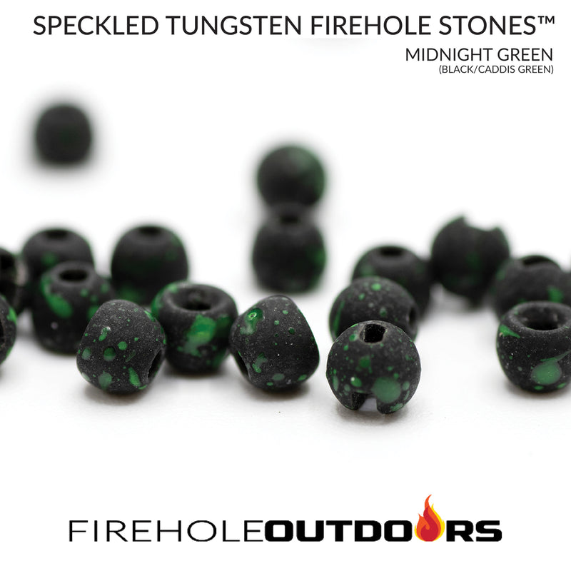 Round Speckled Tungsten Beads