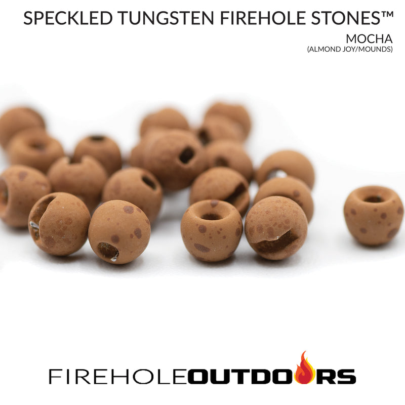 Round Speckled Tungsten Beads