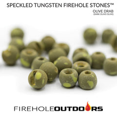 Round Speckled Tungsten Beads