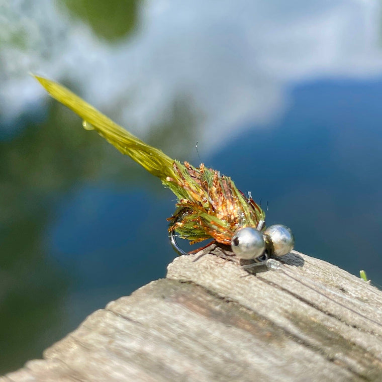 Copper Flash Damsel Straggle Hackle