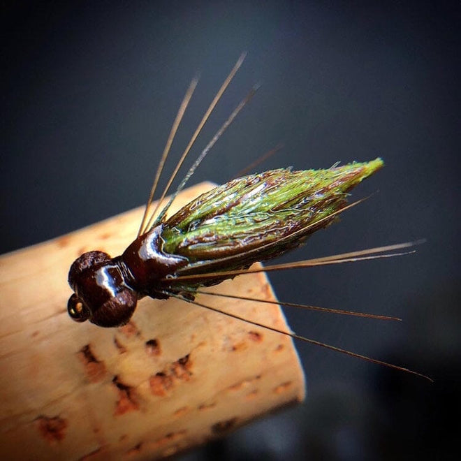 Camo Straggle Hackle