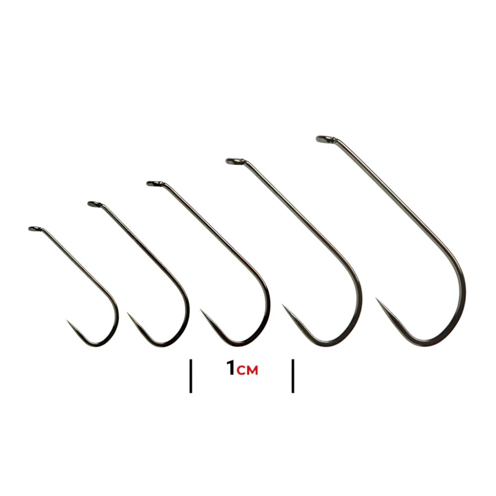 FM5165 Complete Dry Fly Hook Long Shank Barbless