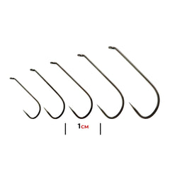 FM5165 Complete Dry Fly Hook Long Shank Barbless