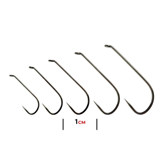 FM5165 Complete Dry Fly Hook Long Shank Barbless
