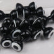 black w/ white & black