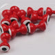 red w/ white & black