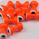 fl. orange w/ white & black