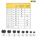 Tin Weights In Twist Pot Dispenser - J. Stockard Fly Fishing