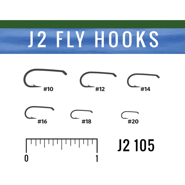 J2 105 Dry Fly Hook - J. Stockard Fly Fishing