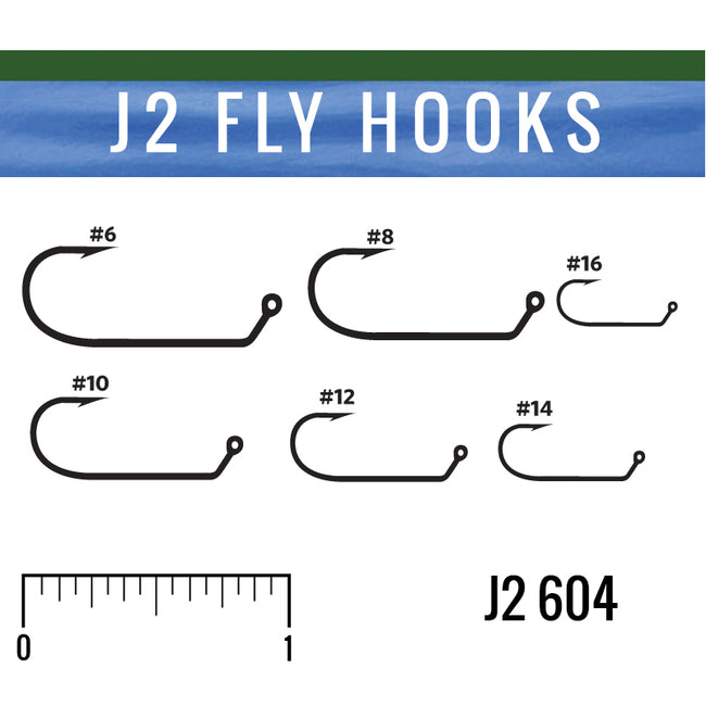 J2 604 Jig Hook - Quality Fly Tying Hooks by J Stockard