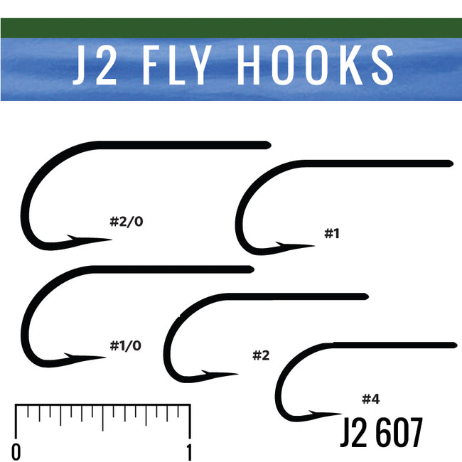 J2 607 Bass Fly Hook, Fly Tying Hooks