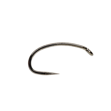 FM5115 Heavy Grub [Scud] Barbless Black Nickel Hook - J. Stockard Fly Fishing