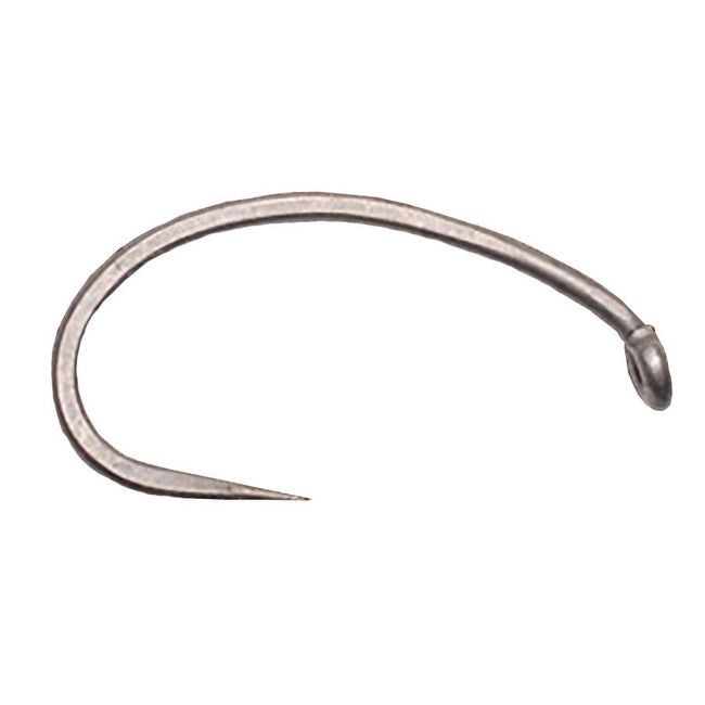 1928 Barbless Scud Fly Hook - matte gray - J. Stockard Fly Fishing