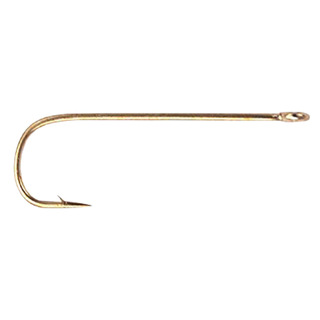 Daiichi 2460 Long Shank Aberdeen Bronze Straight Eye Hook - Size 10