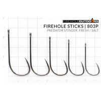 803P BL Wide Gape Heavy Stinger Hook, Firehole